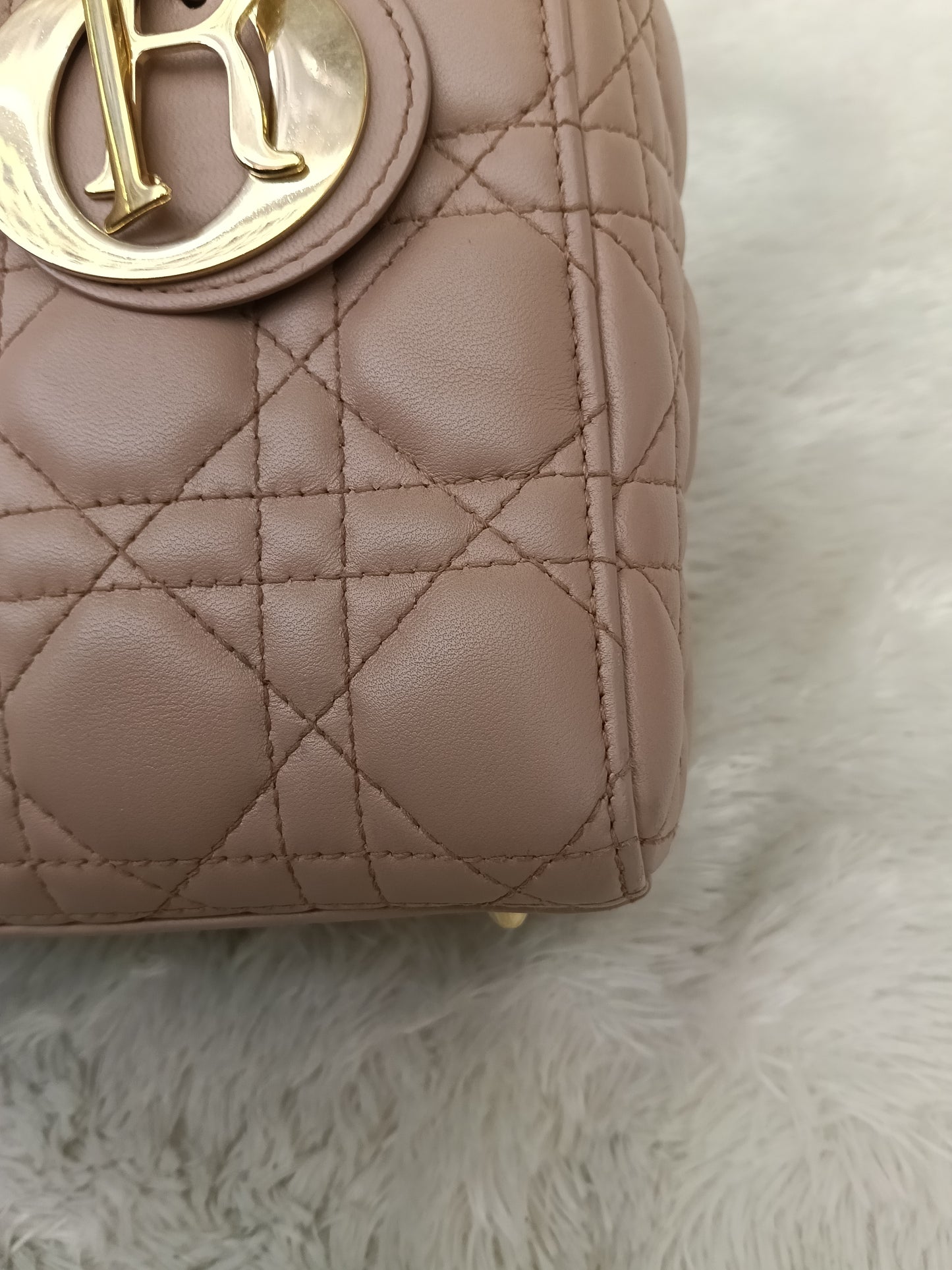 Lady Dior Small Lamb Fard GHW 2019