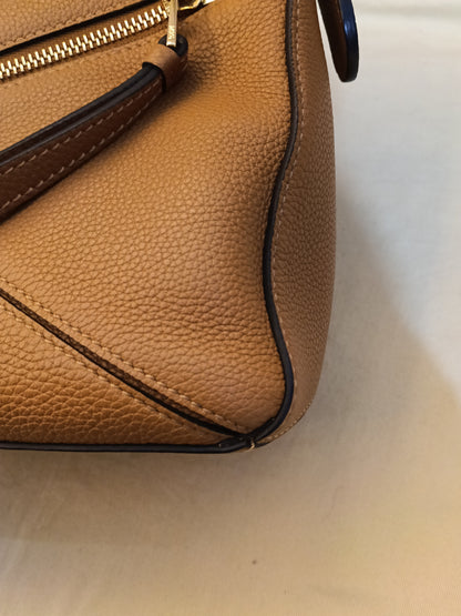 Loewe Puzzle Small Grained Caramel GHW 2021