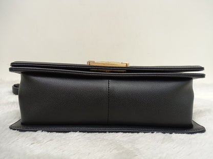 Chanel Boy 25 Caviar Black GHW #30