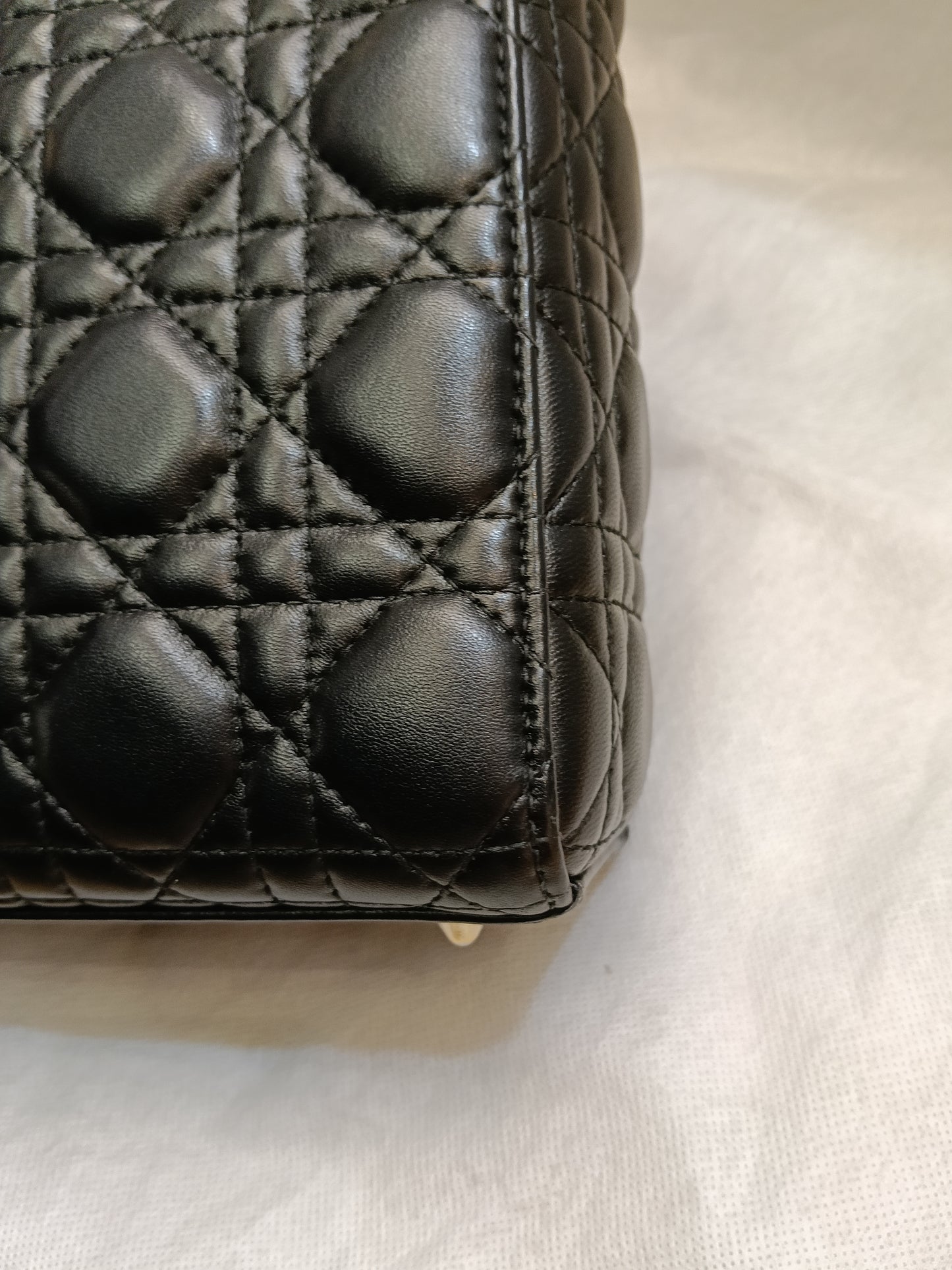 Lady Dior Small Lamb Black GHW 2018