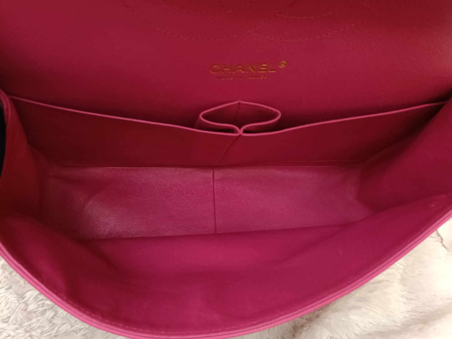 Chanel Jumbo Lamb Fuchsia GHW DF #21