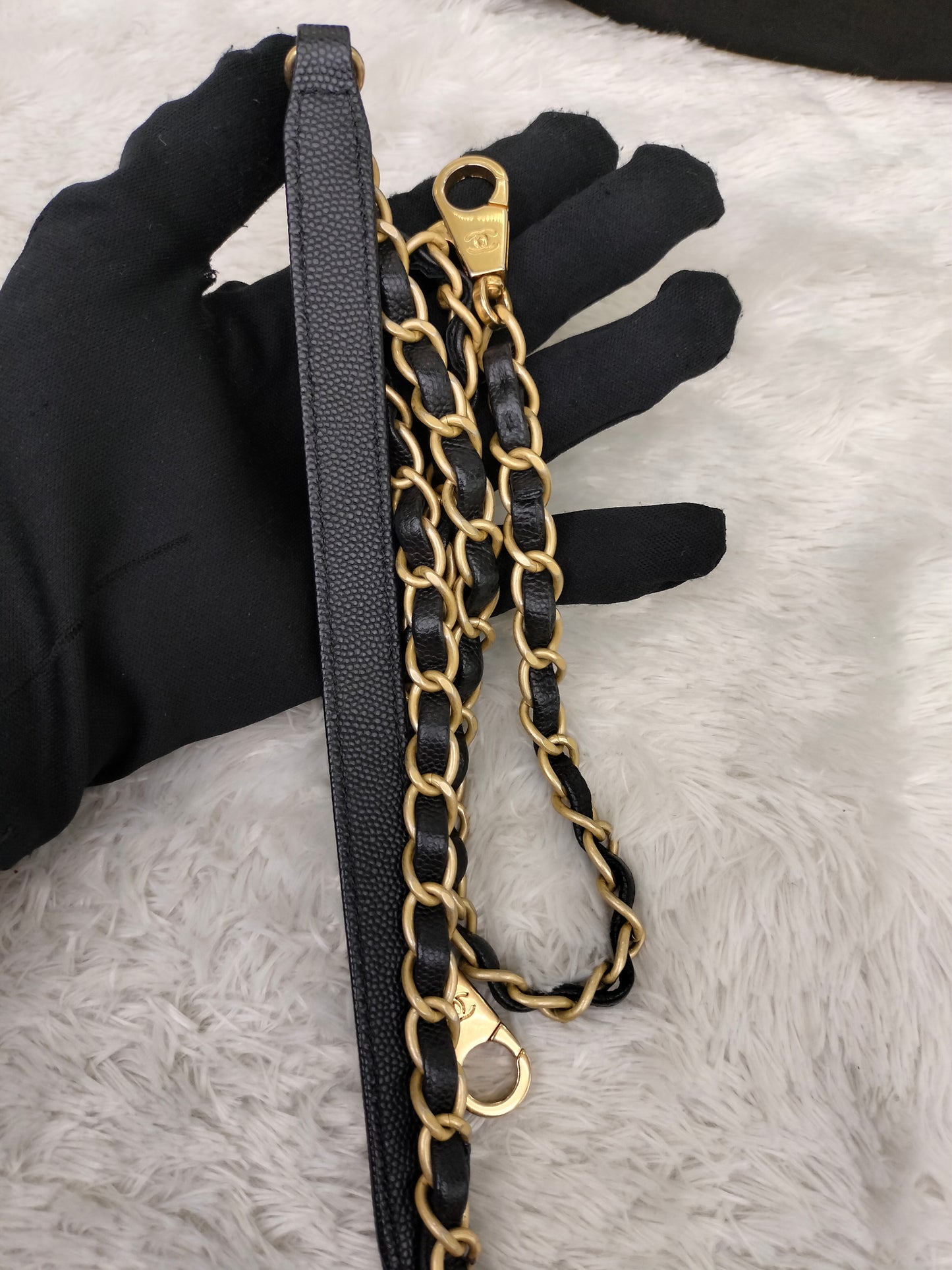 Chanel Coco Handle Large Caviar Black GHW #24