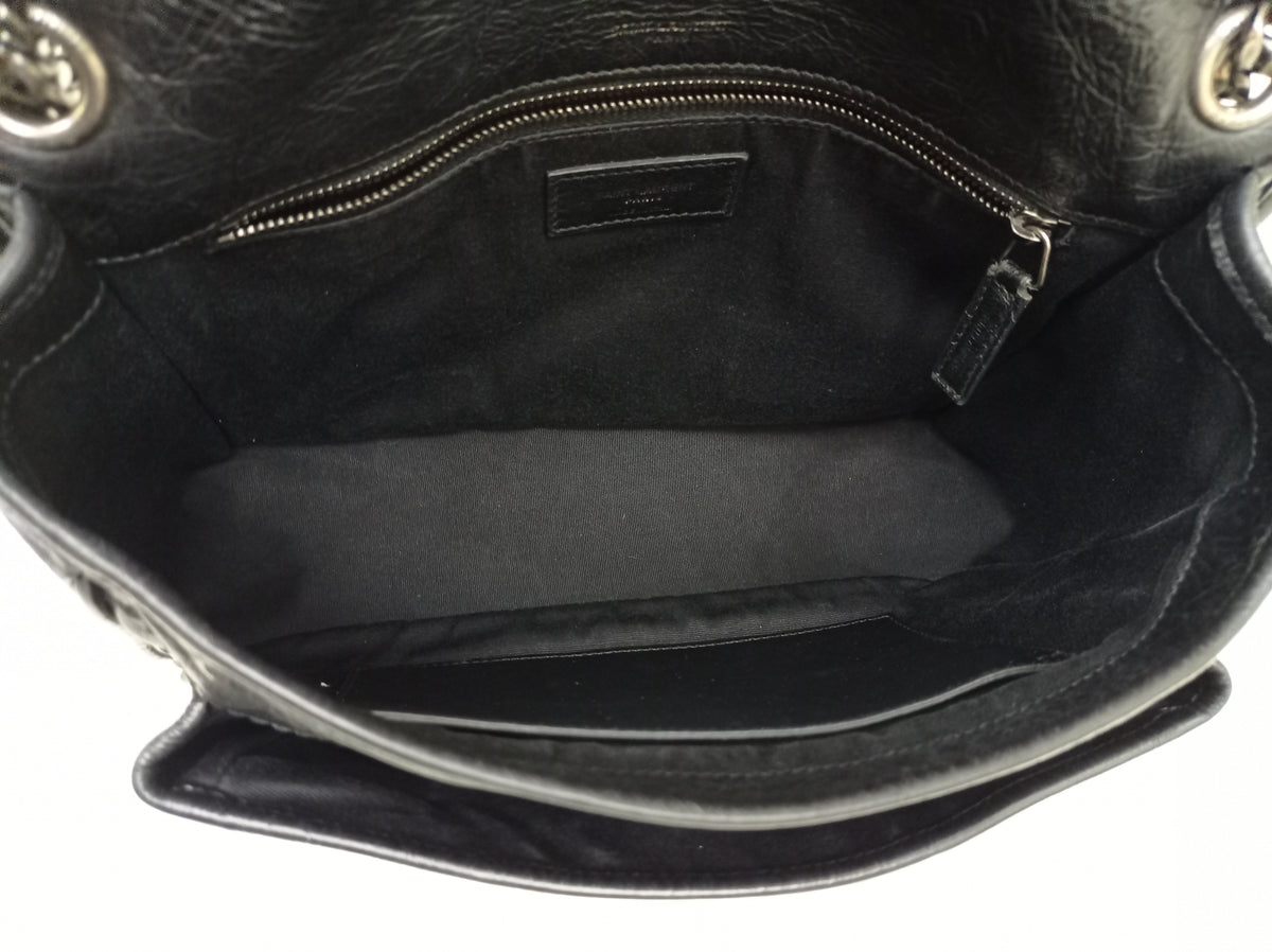 YsL Niki Medium Calfskin Black RHW 2018