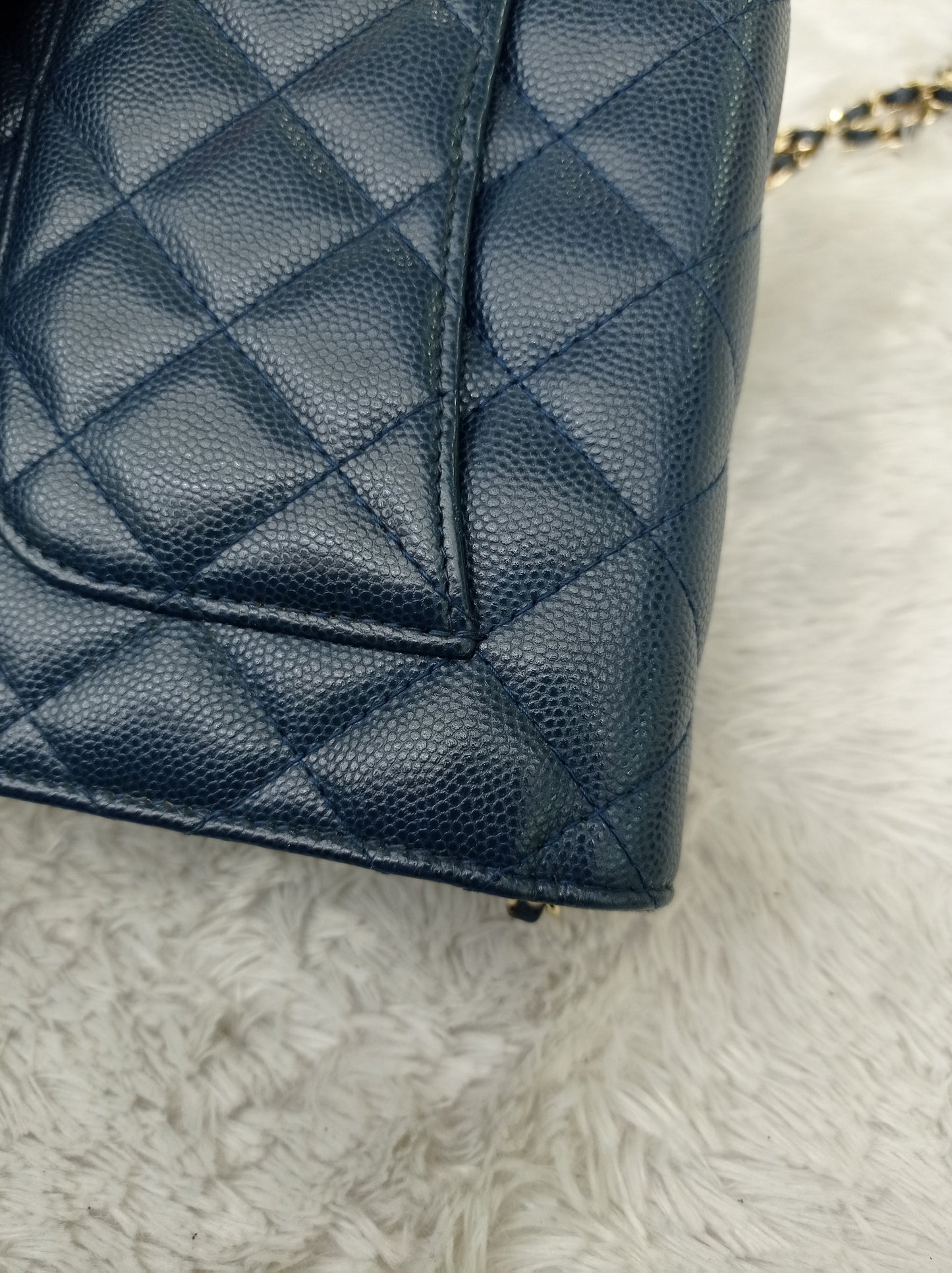 Chanel WOC Caviar Navy GHW #22