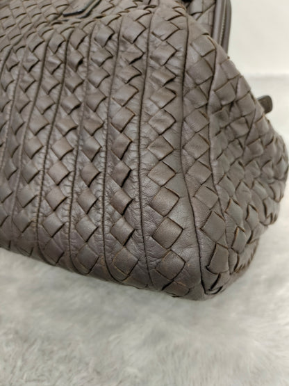Bottega Veneta Intrecciato Doctor Bag Dark Grey RHW 2009