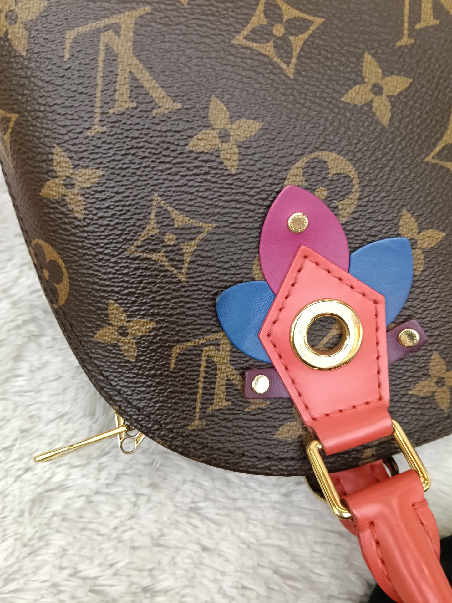 LV Alma BB Monogram Totem Flamingo 2015