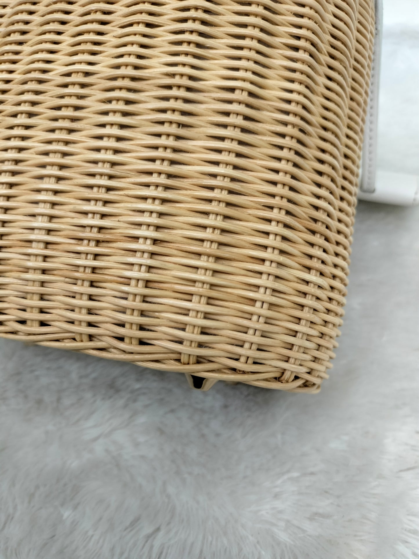 Prada Midollino Canapa Naturale Bianco GHW