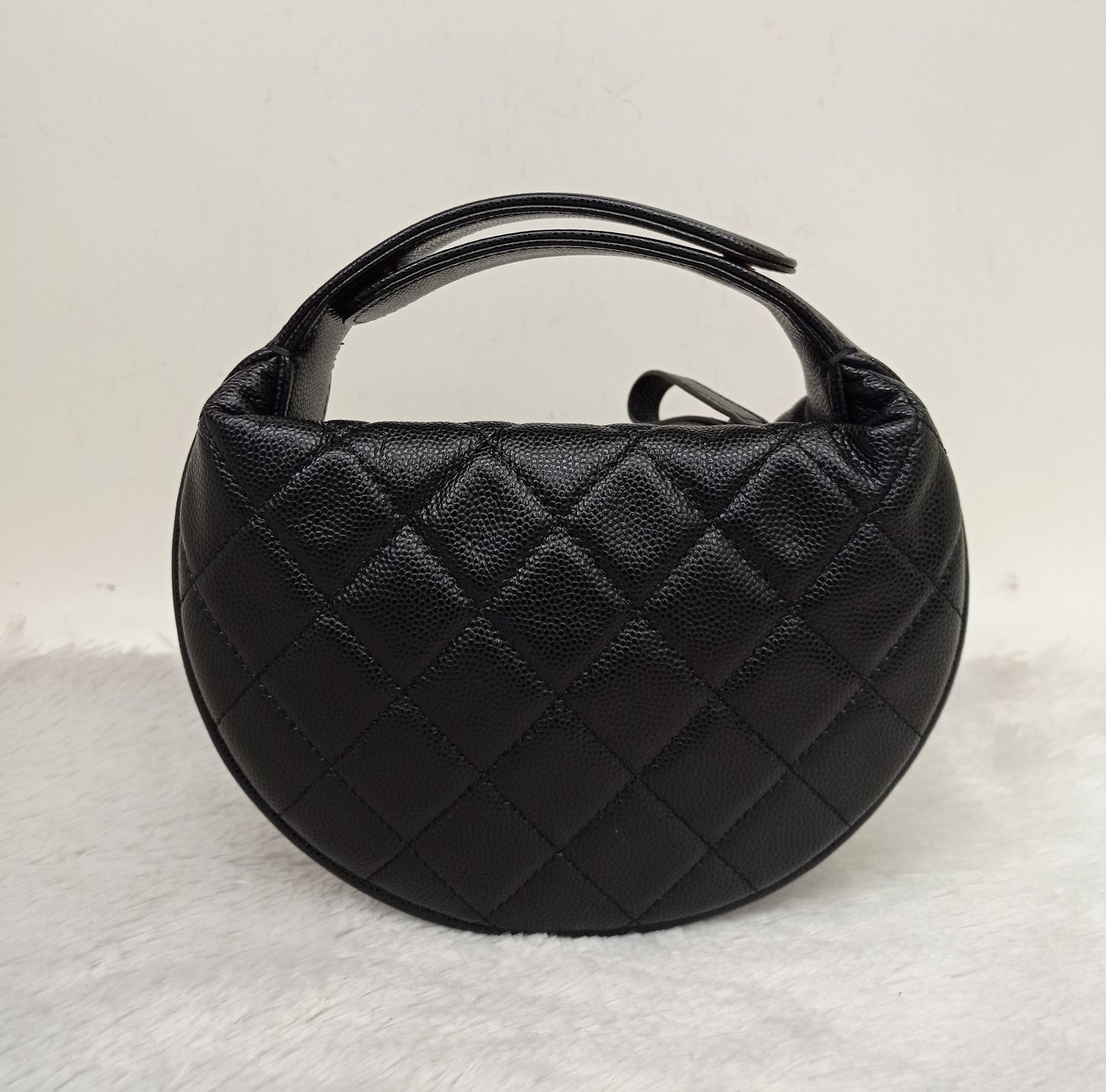 Chanel Polly Pocket Pouch Hobo Caviar Black GHW (CHIP)