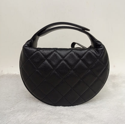 Chanel Polly Pocket Pouch Hobo Caviar Black GHW (CHIP)