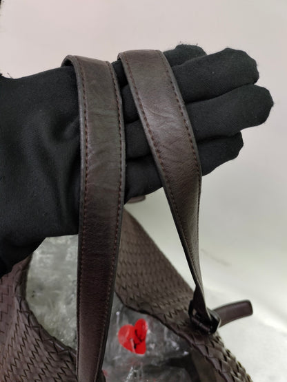 Bottega Veneta Cesta Shopper Tote Intrecciato Dark Brown