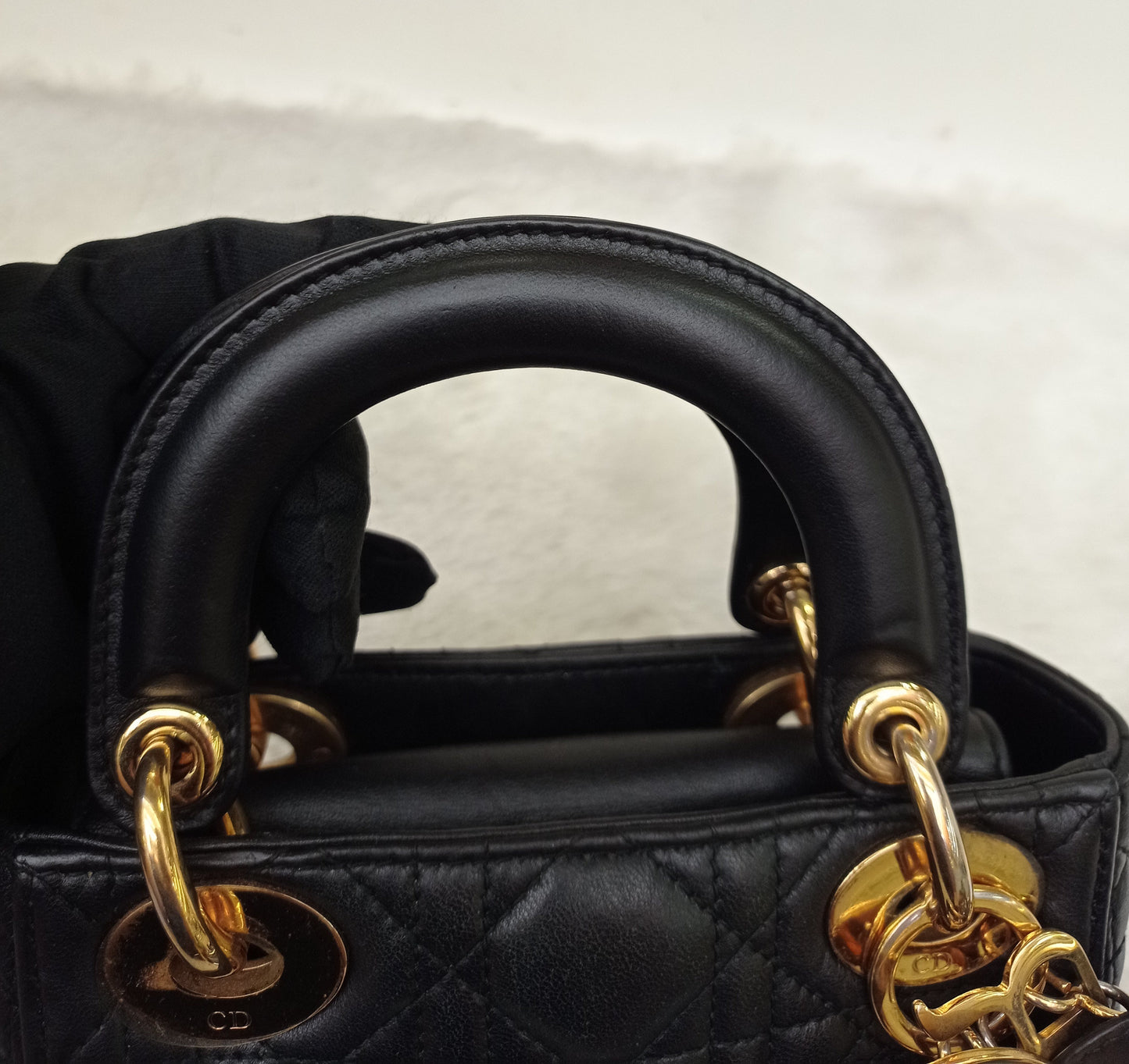 Lady Dior Mini Lamb Black GHW 2017