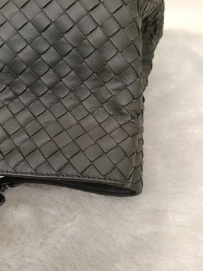Bottega Veneta Nappa Intrecciato Chain Tote Large Grey RHW
