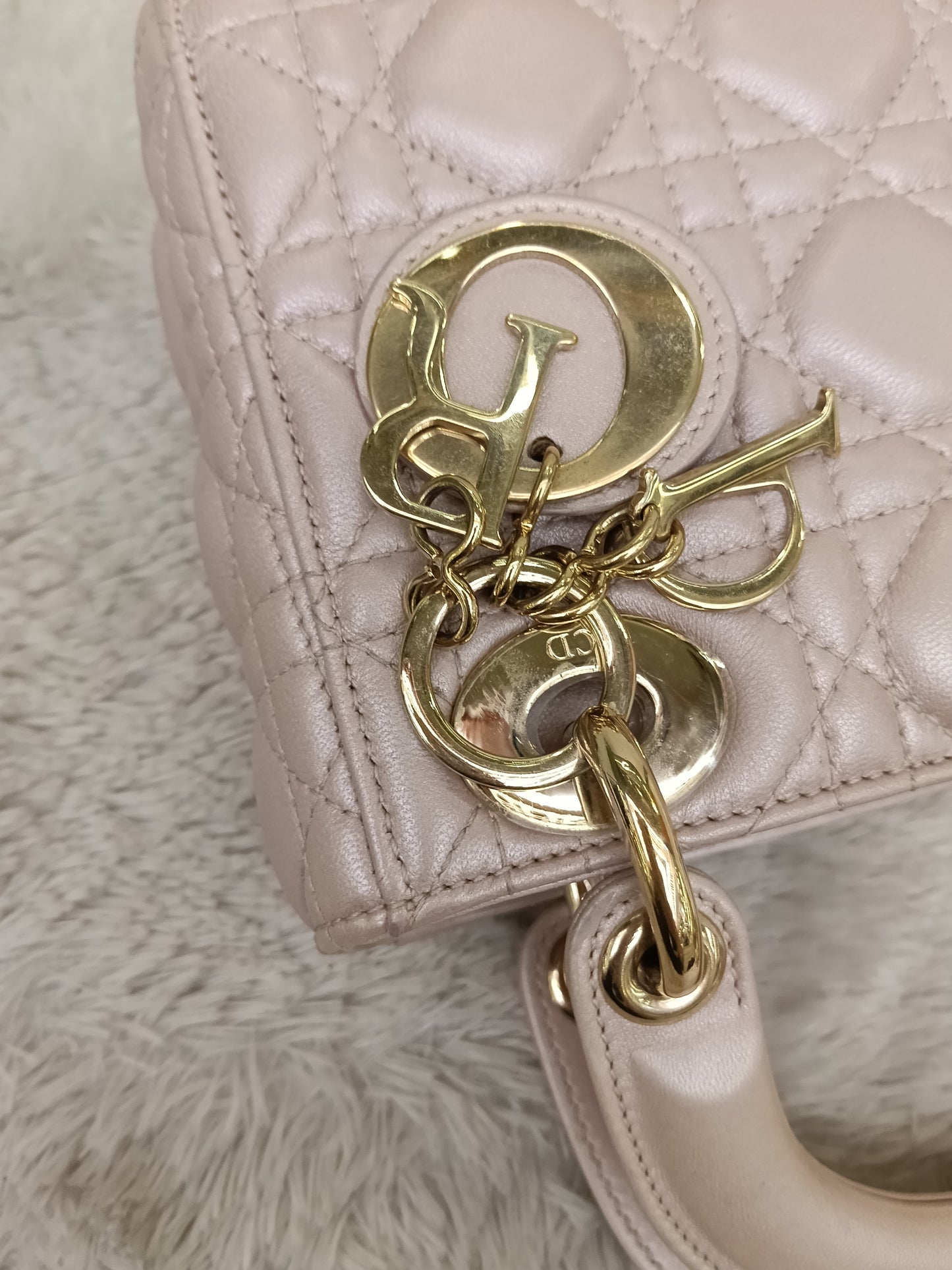 Lady Dior Mini Iridescent Lotus GHW 2018