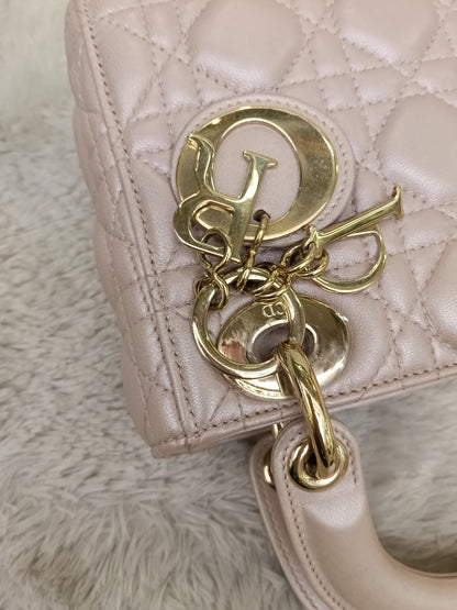 Lady Dior Mini Iridescent Lotus GHW 2018