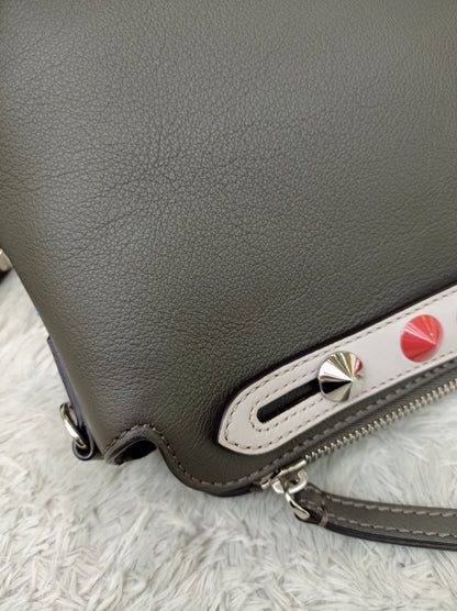 Fendi BTW Medium Monster Eyes Studded Multicolour SHW