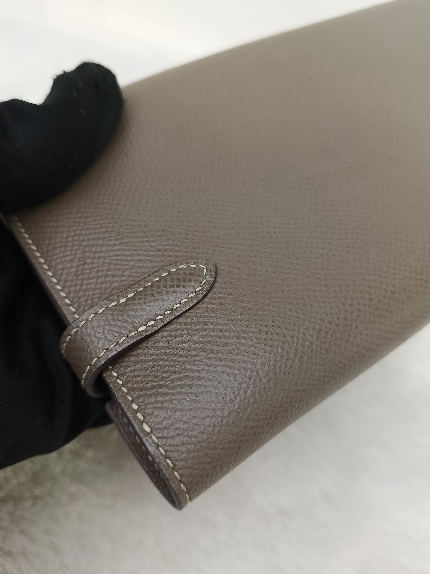 Hermes Kelly Wallet Epsom Etoupe GHW #D