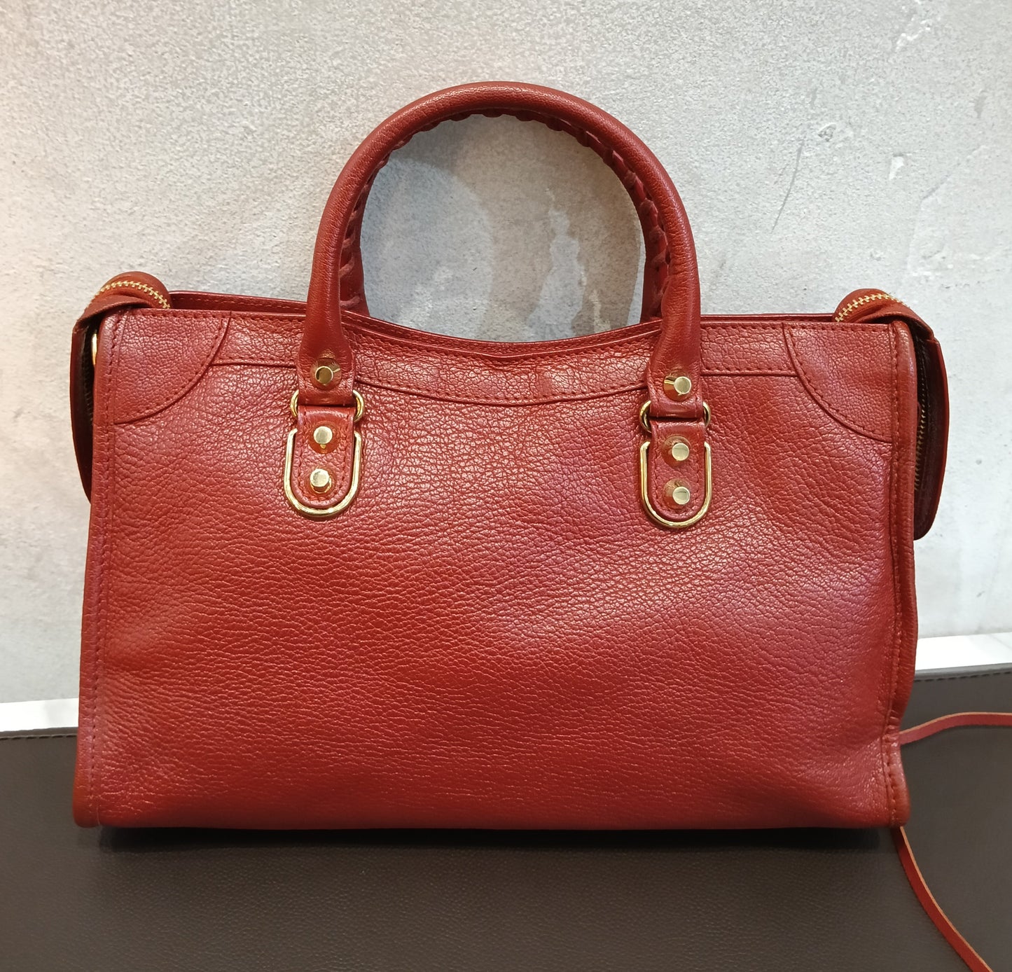 Balenciaga Small City Edge Red GHW 2017