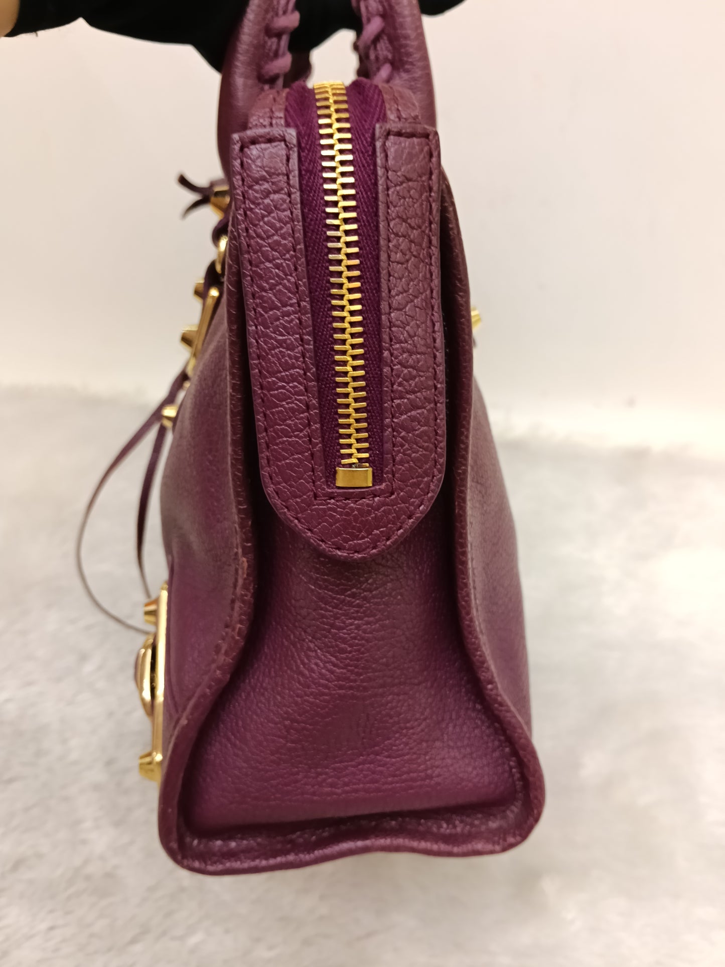 Balenciaga Small City Edge Prune GHW 2017