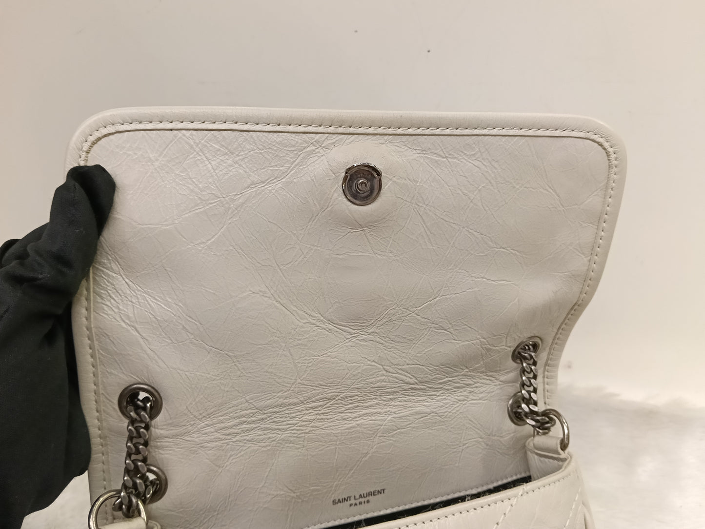 YsL Niki Baby Calfskin Ivory RHW 2022
