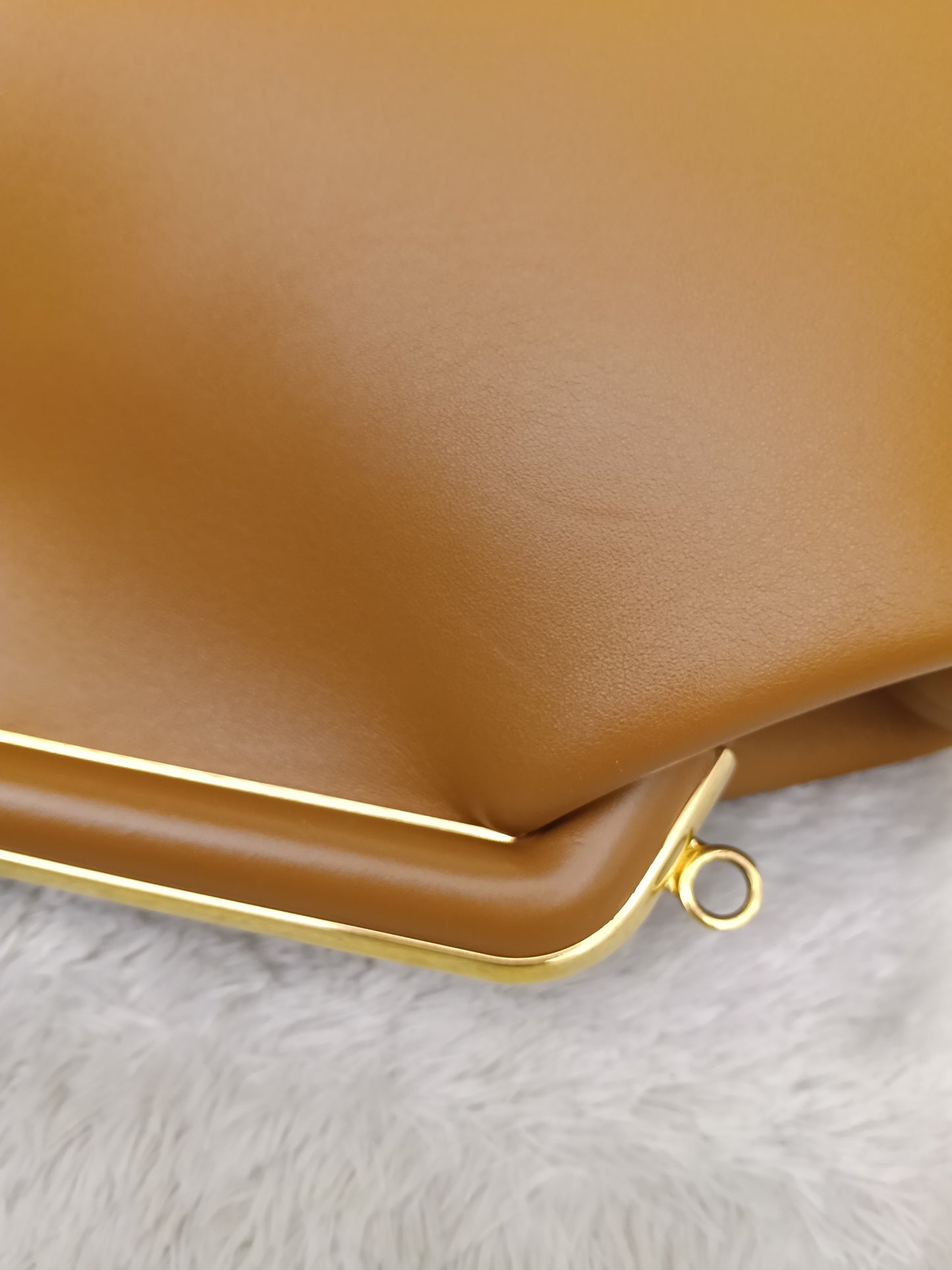 Fendi First Caramello Medium Calfskin Brown Beige GHW