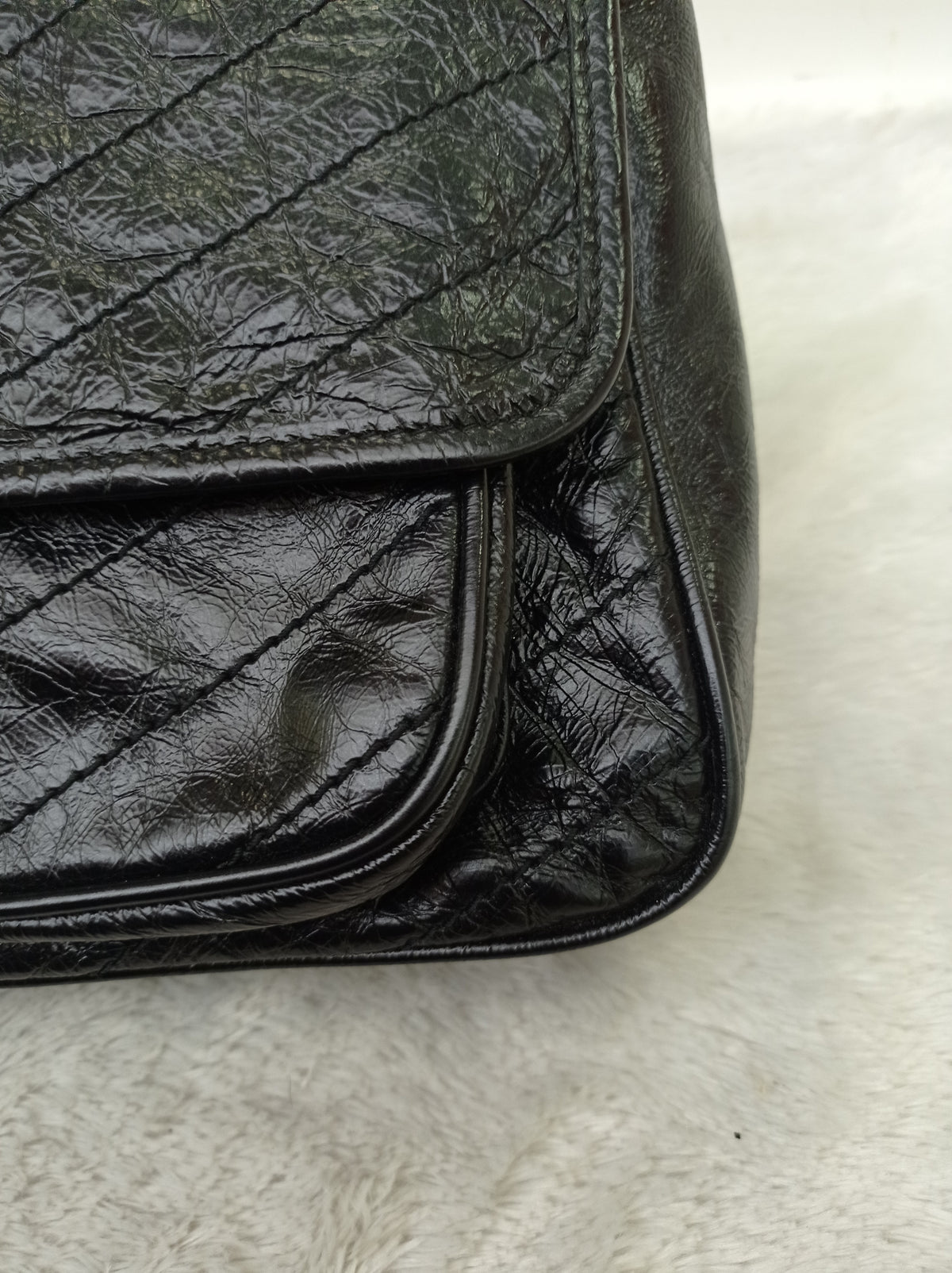 YsL Niki Medium Calfskin Black RHW 2018