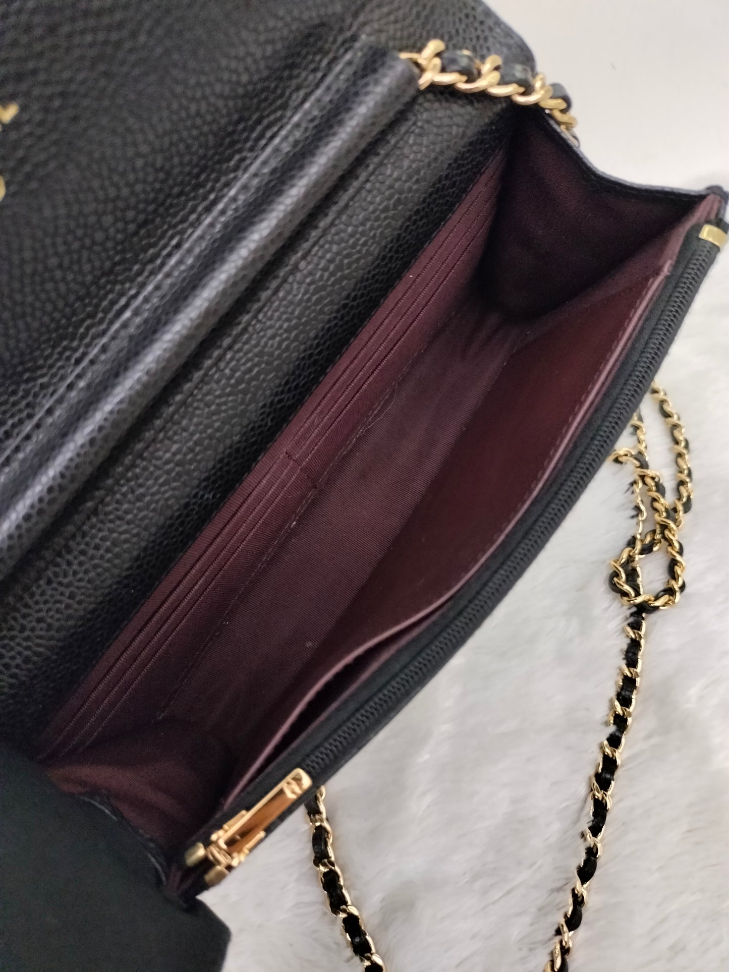 Chanel WOC Caviar Black GHW (CHIP)