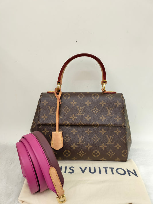 LV Clunny BB Monogram Bordeaux Fuchsia (CHIP)
