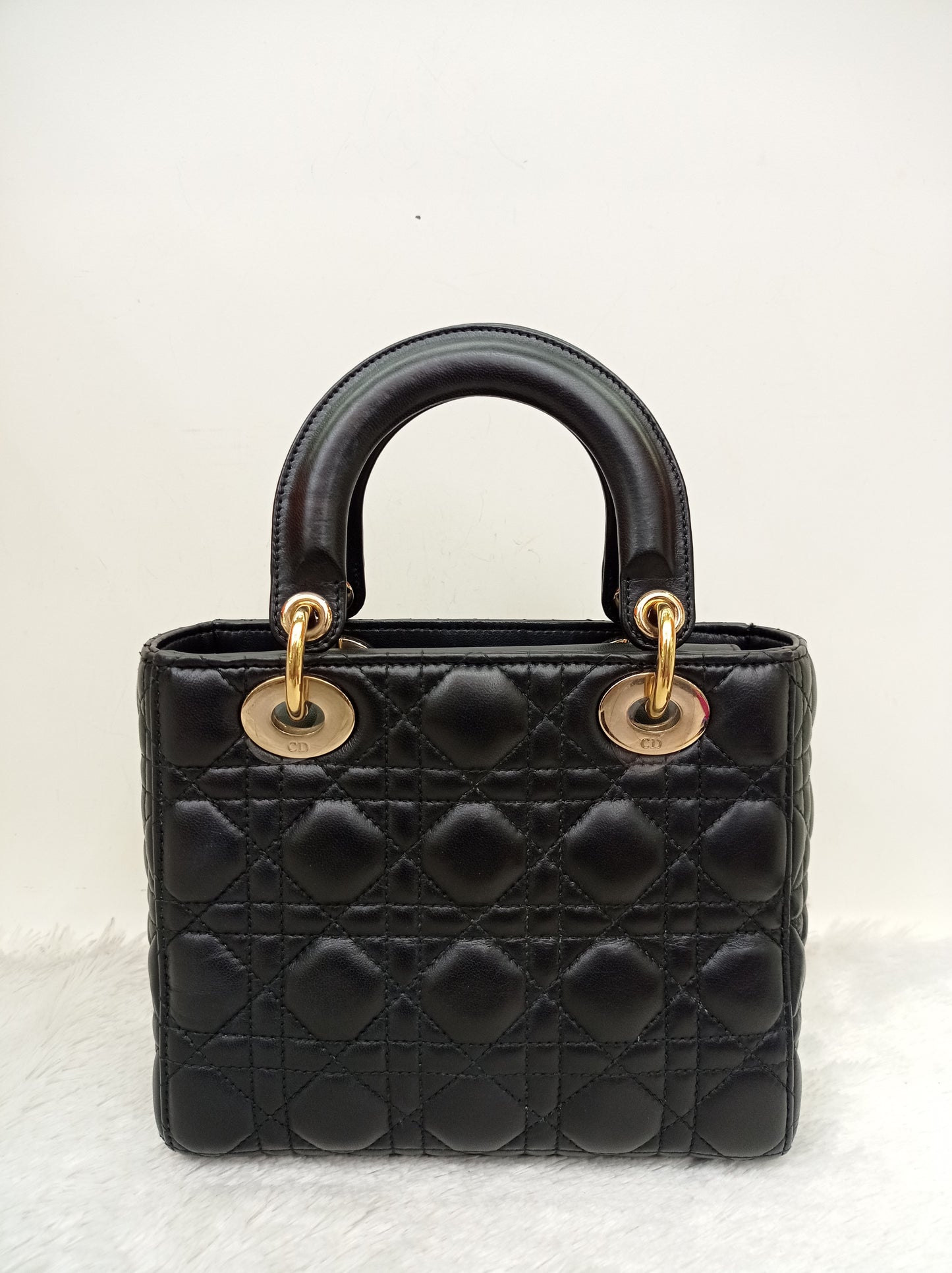 Lady Dior Small Lamb Black GHW 2018