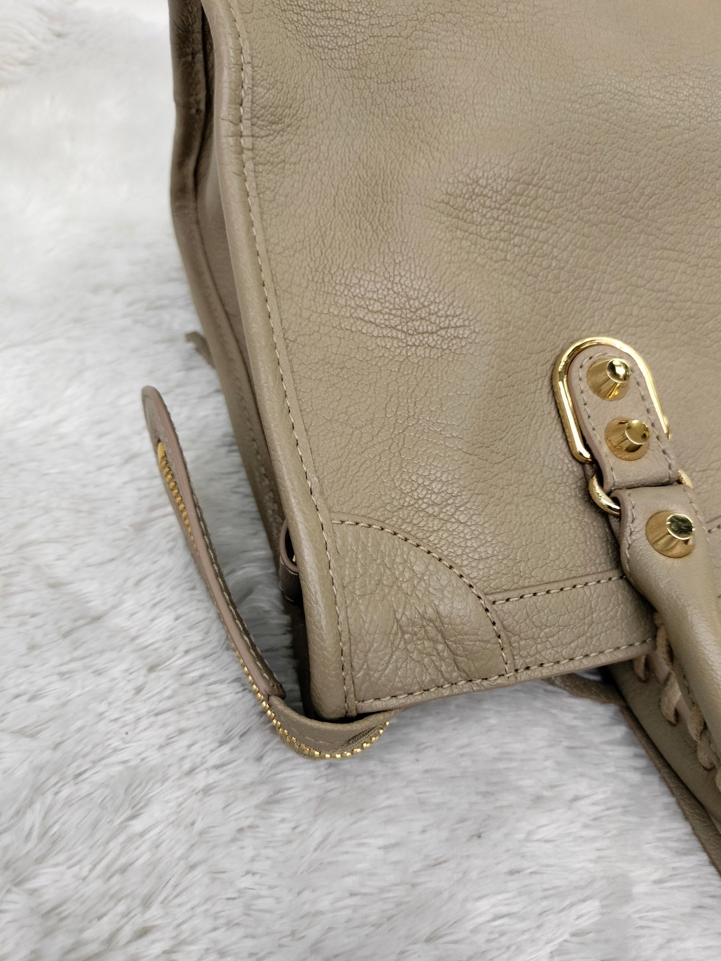 Balenciaga Small City Edge Taupe GHW 2017