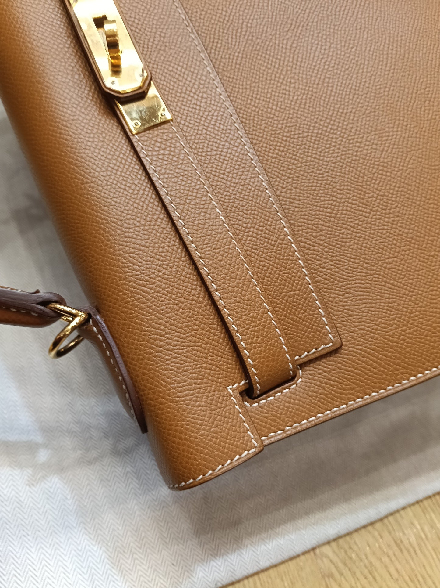 K32 Epsom Sellier Gold GHW #Q square