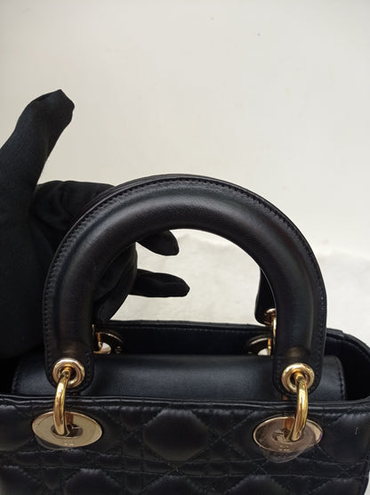 Lady Dior Small Lamb Black GHW 2018
