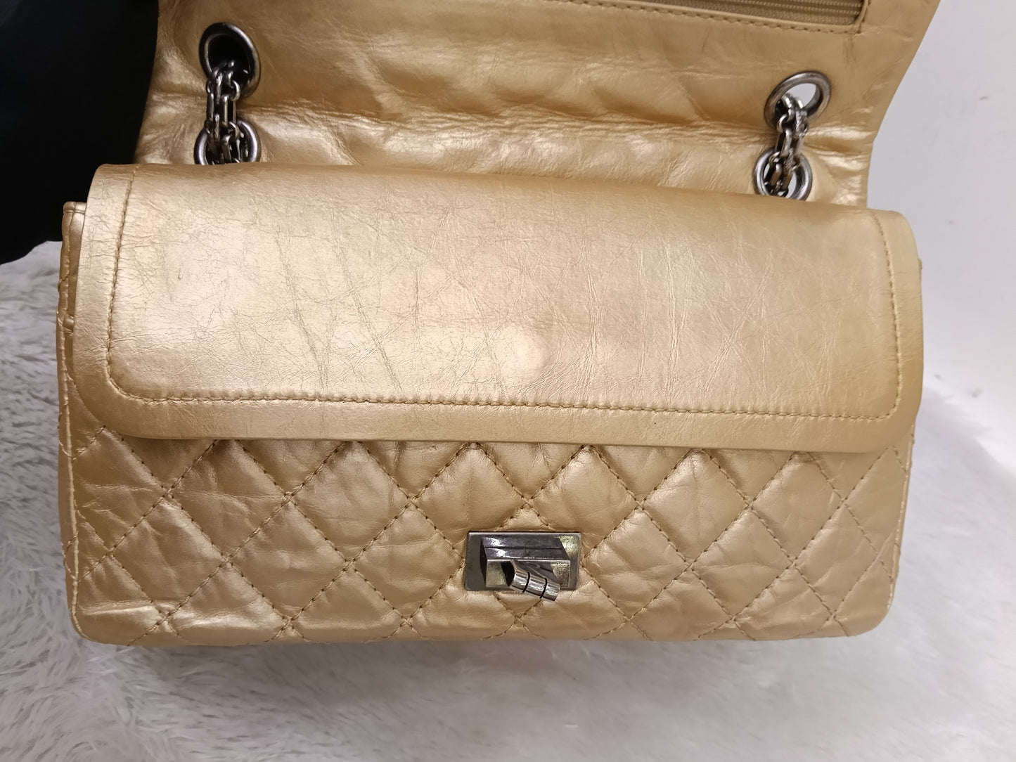 Chanel Reissue 225 Calfskin Gold RHW DF #12