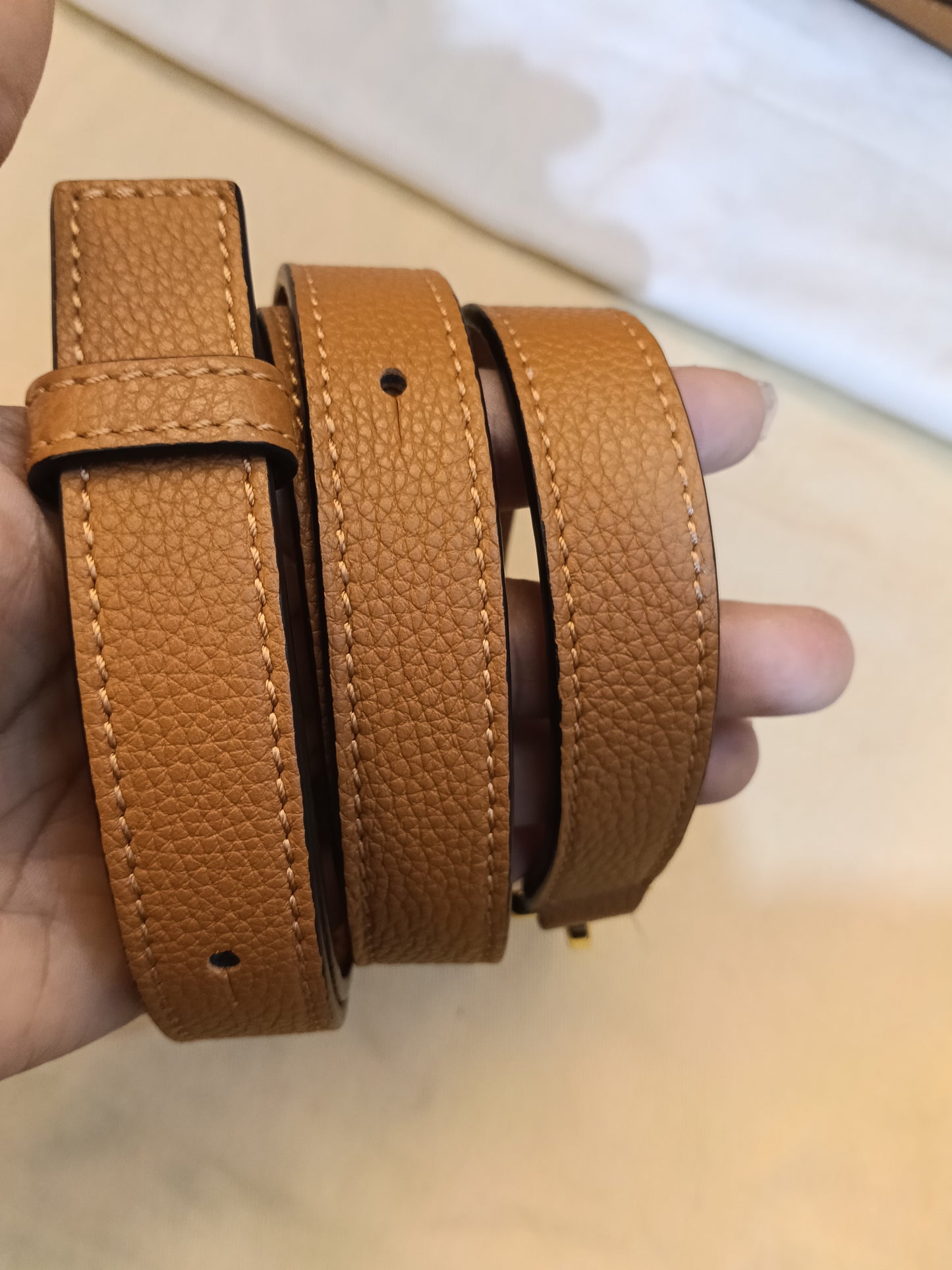 Loewe Puzzle Small Grained Caramel GHW 2021