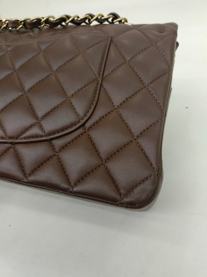 Chanel Medium Lamb Brown GHW DF (CHIP) 2023