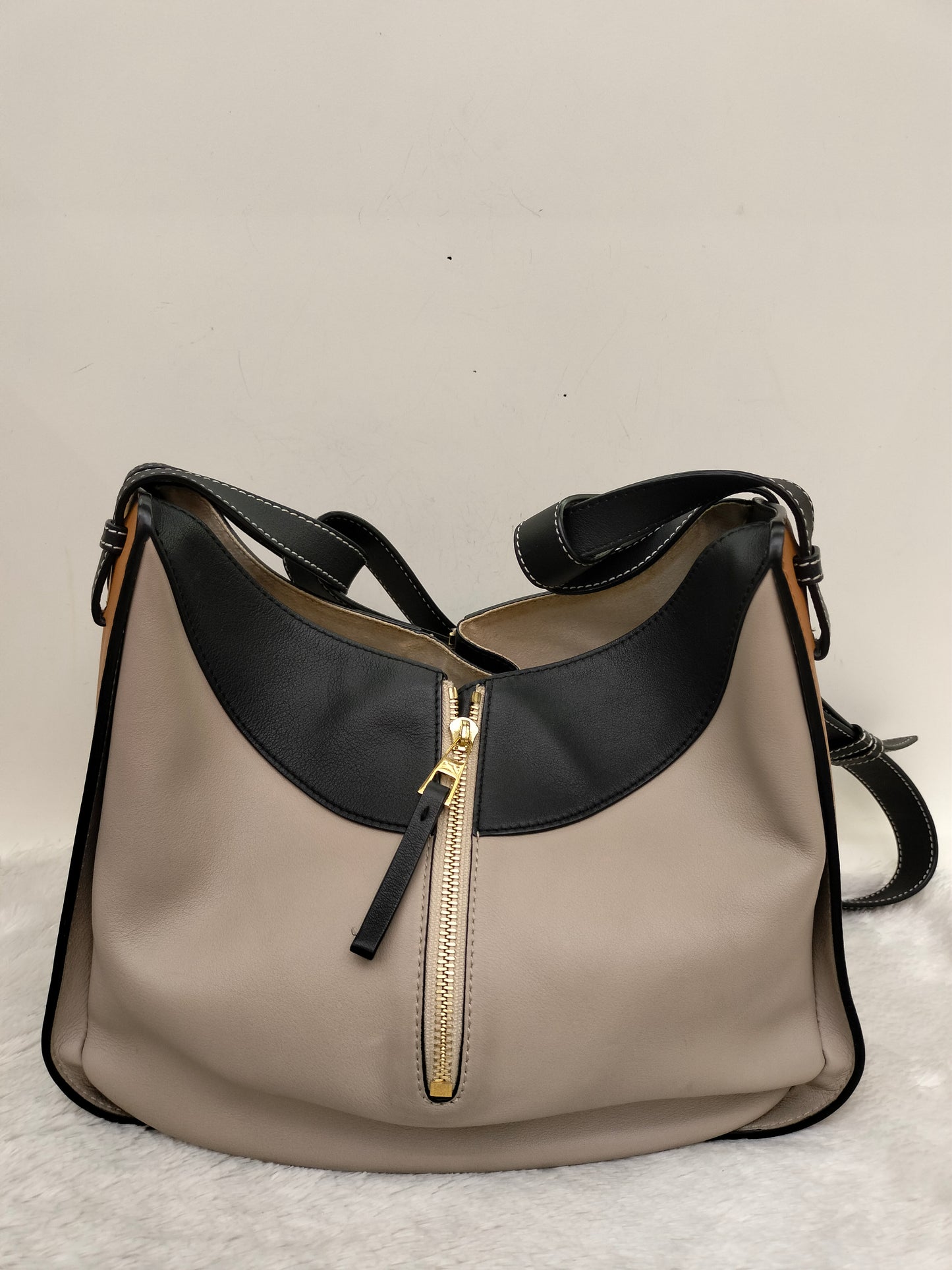 Loewe Hammock Small Beige Brown Black GHW 2018