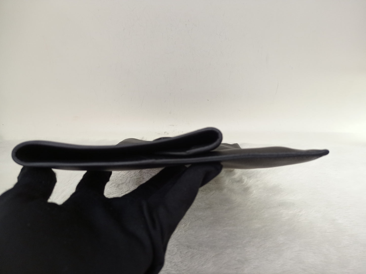 Hermes Plit Plat Clutch Evercolour Black #A