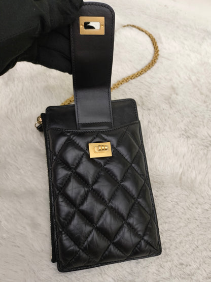 Chanel Reissue Phone Case Small Calfskin Black GHW #30
