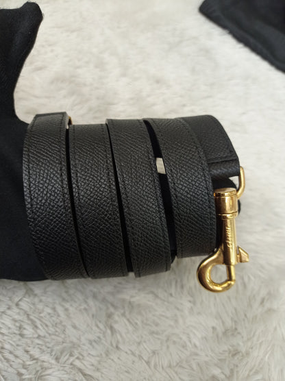 Celine Micro Belt Grained Black GHW 2017