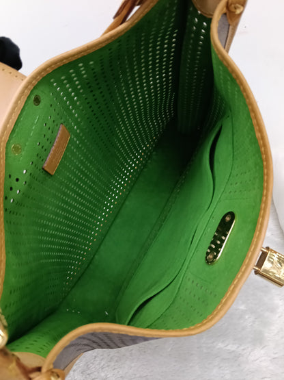LV Musette Perforated Verde Monogram Green