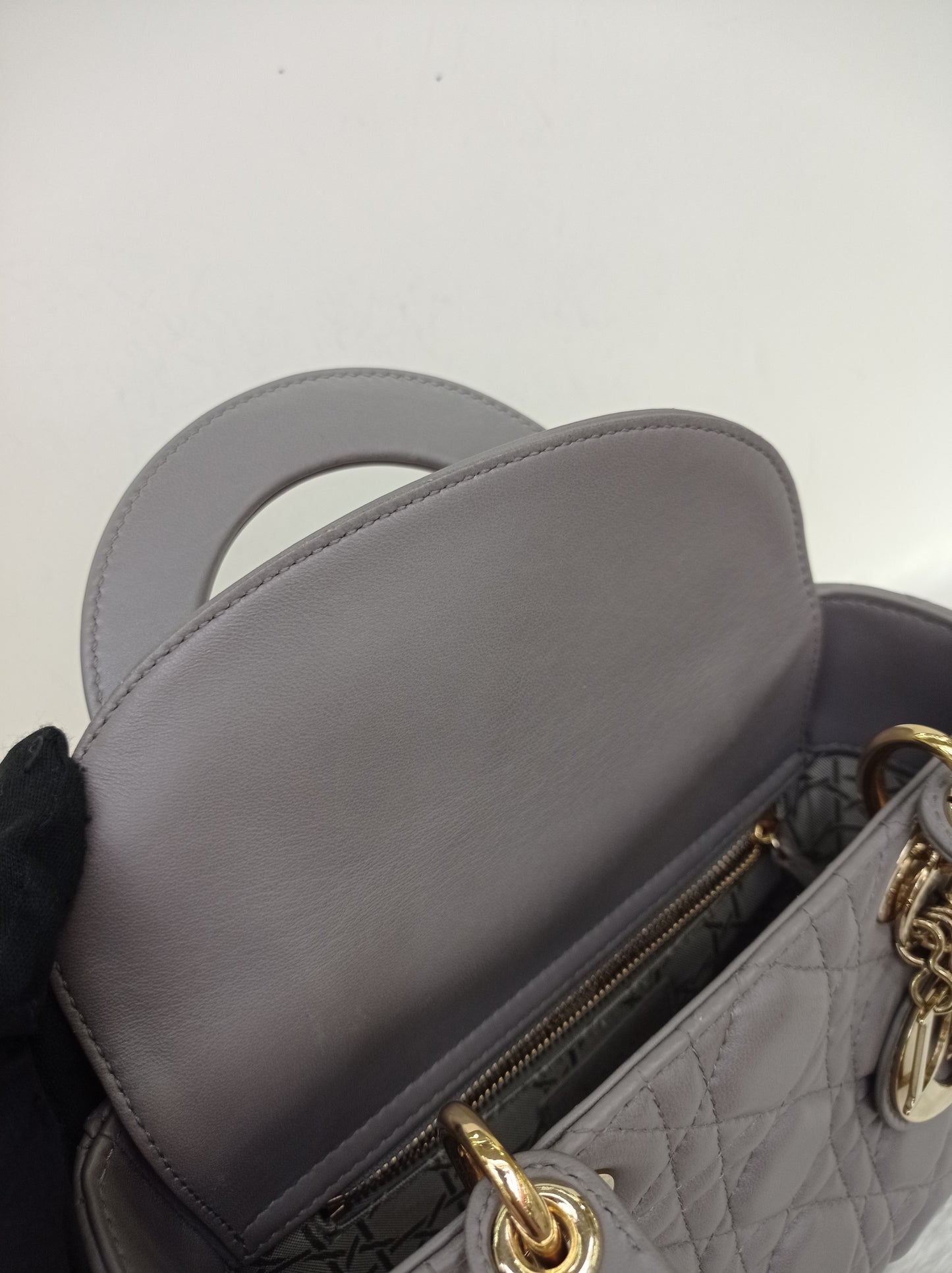 Lady Dior Small Lamb Grey GHW 2019