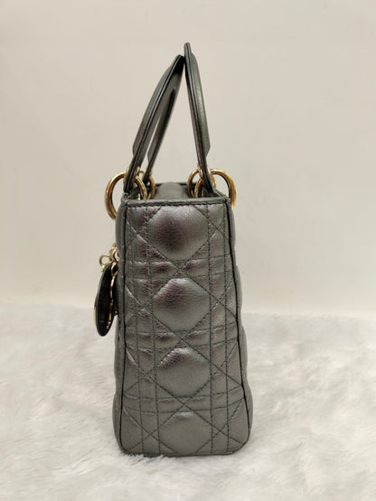 Lady Dior Small Gun Metal GHW 2019