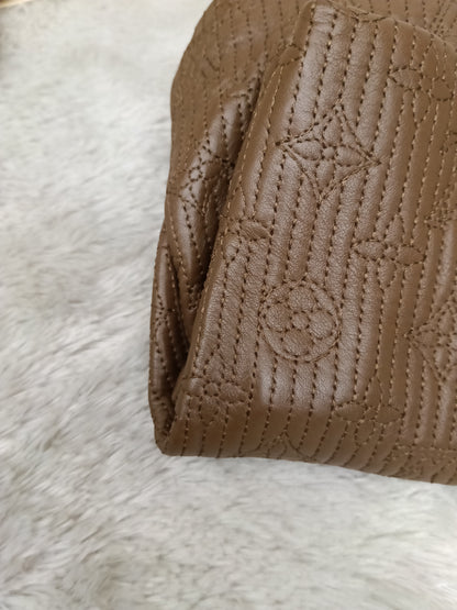 LV Altair Clutch Monogram Jacquard Brown 2012
