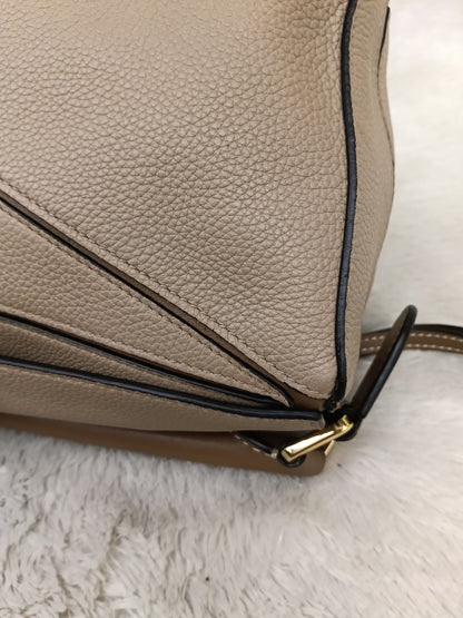 Loewe Puzzle Small Grained Sand Mink GHW 2020