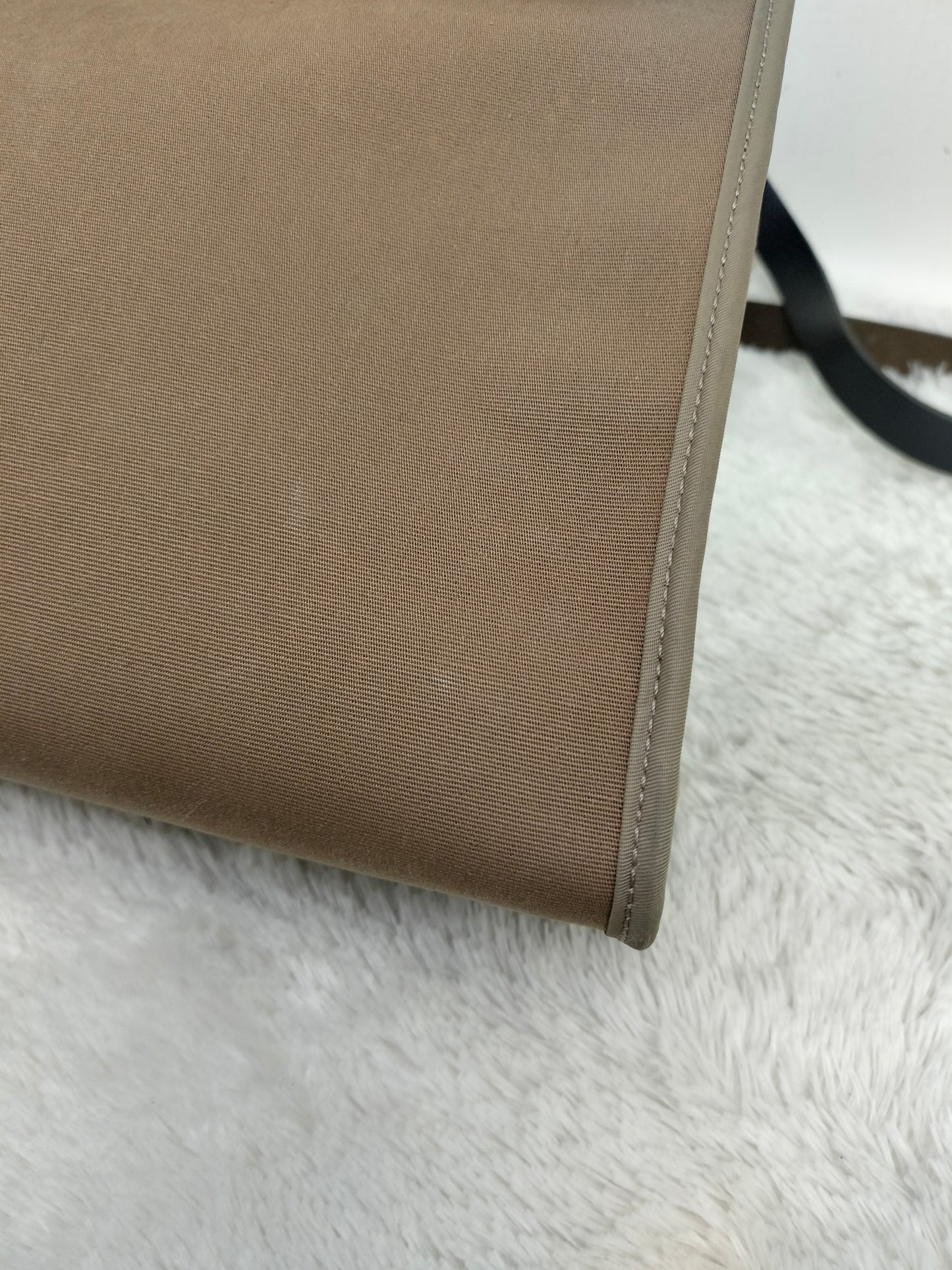 HB31 Zip Canvas Etoupe Flap Bleu Indigo PHW #C