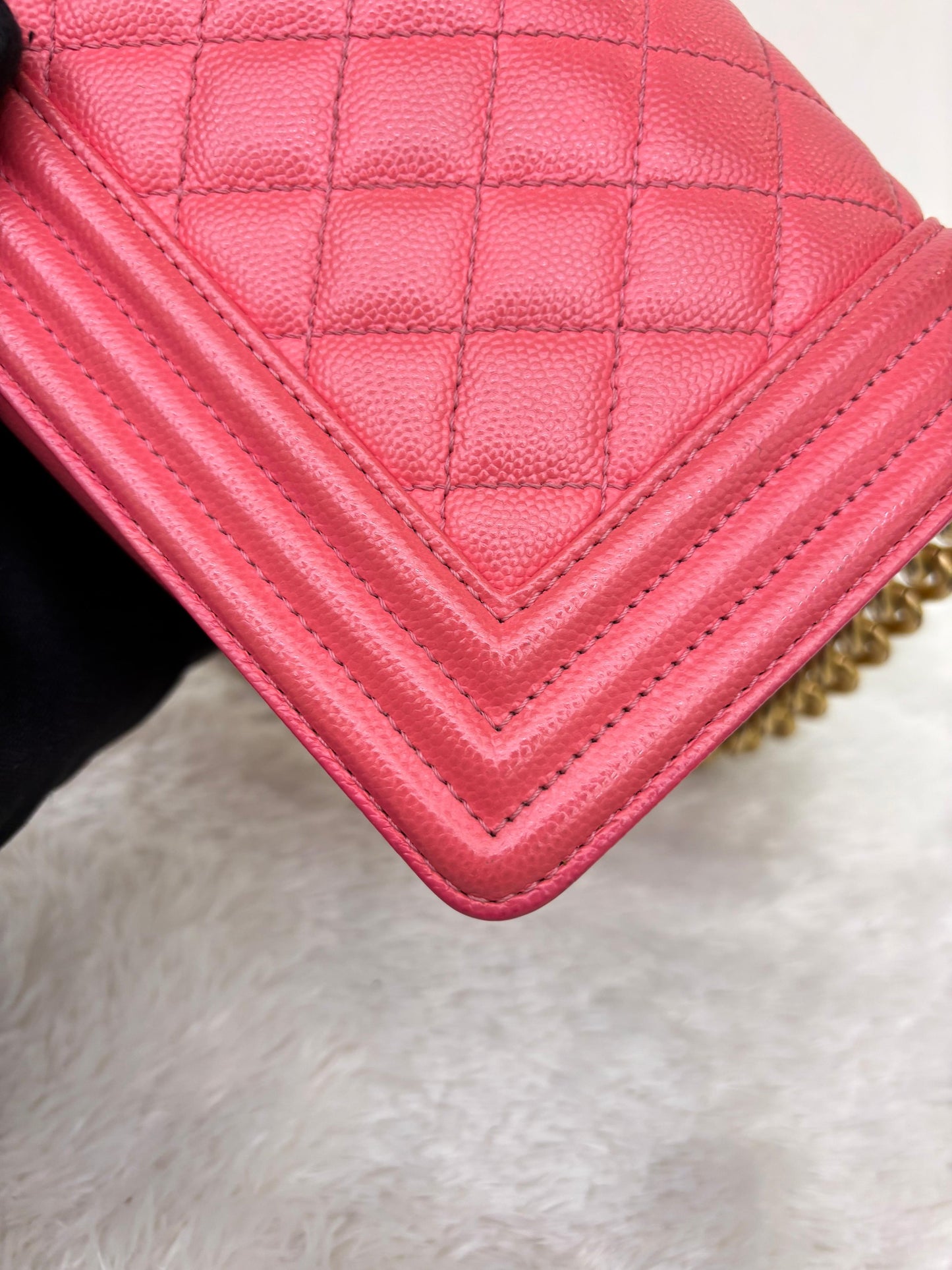 Chanel Boy 20 Small Caviar Pink GHW #25
