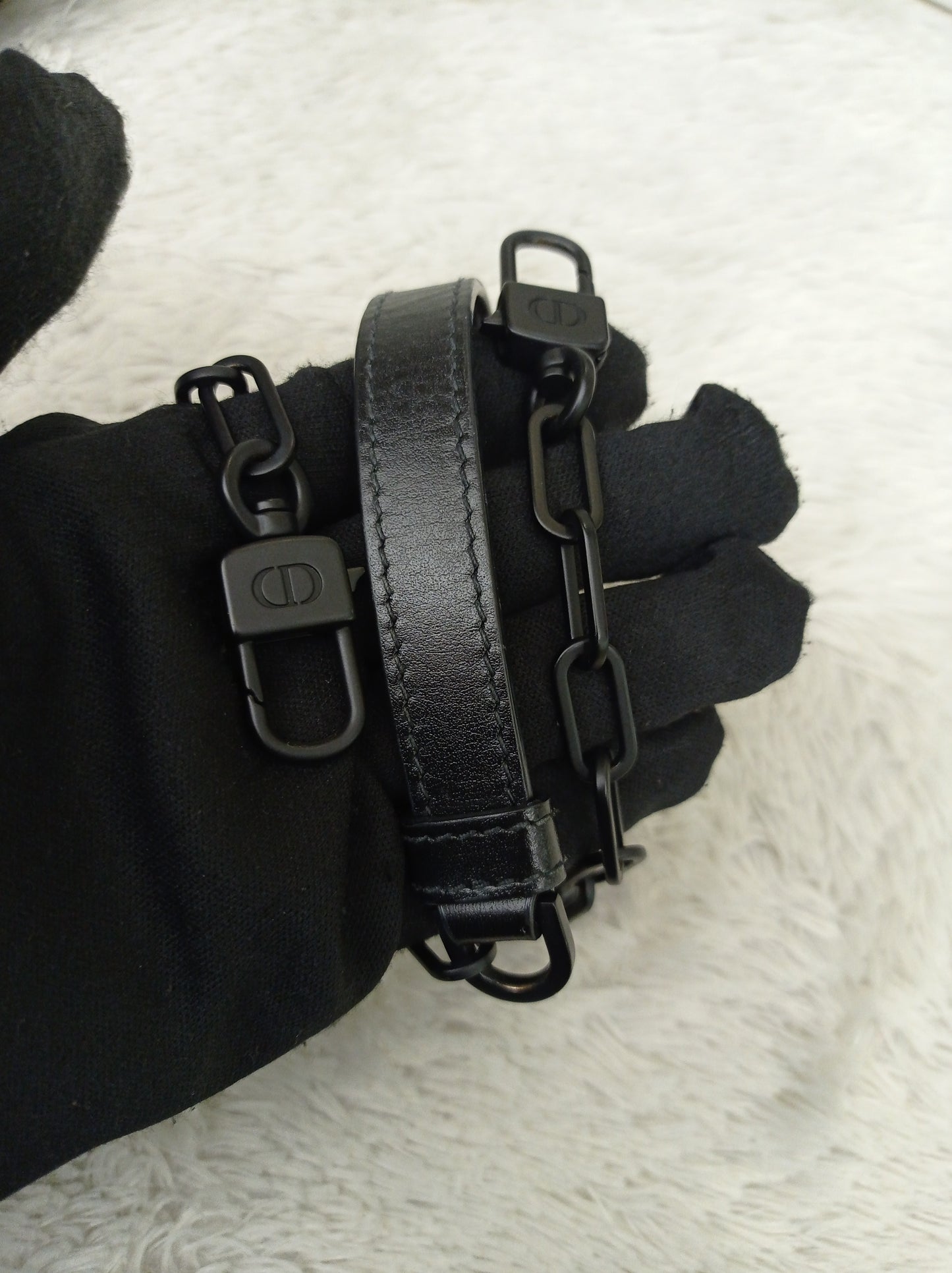 Dior Lady D'Joy Medium Cannage Diamond All Black 2022