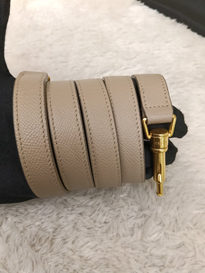 Celine Micro Belt Grained Light Taupe GHW 2021