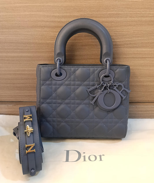 Lady Dior Small Lamb UltraMatte Deep Ocean Blue 2020