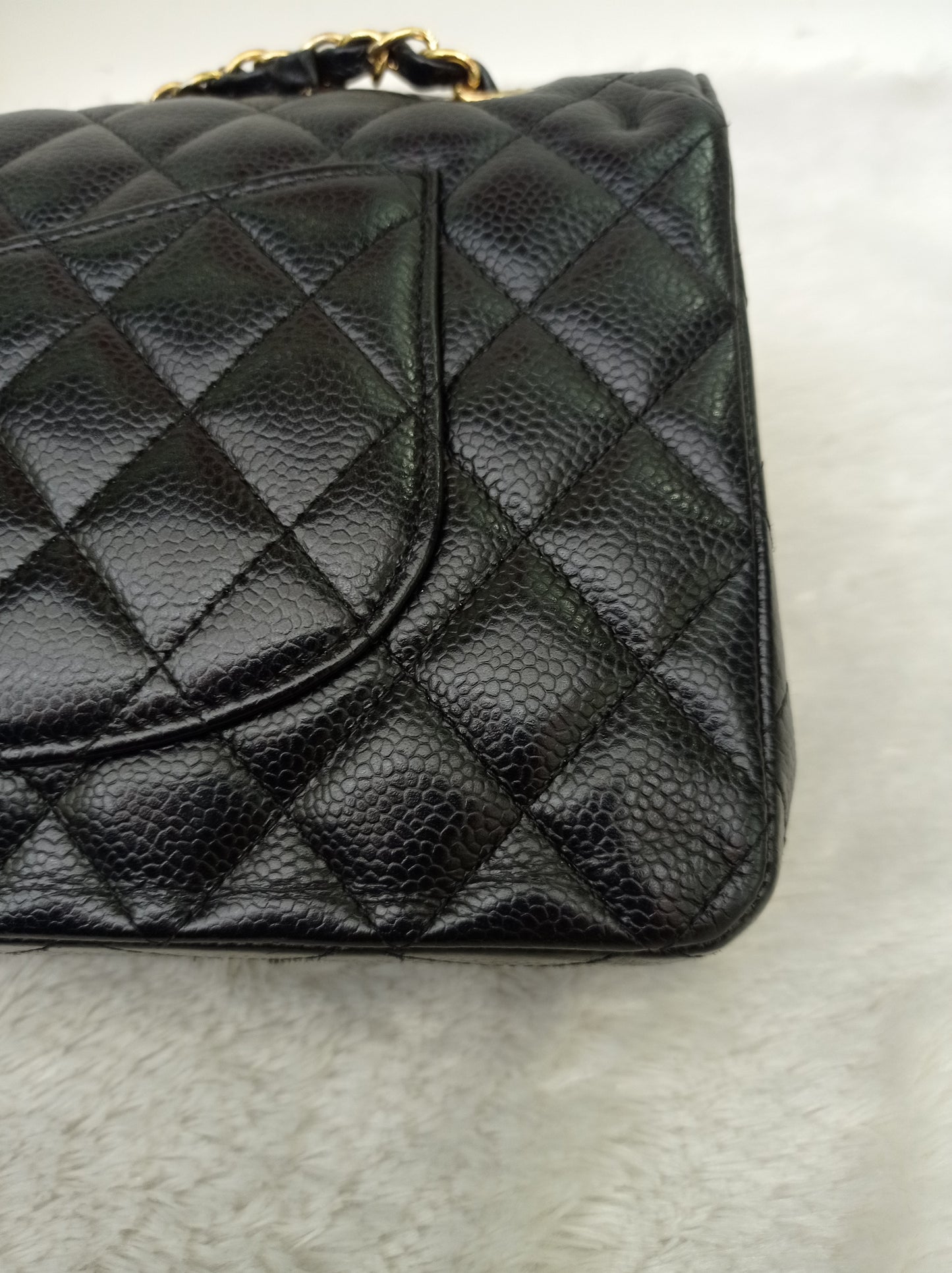Chanel Medium Caviar Black GHW DF #21