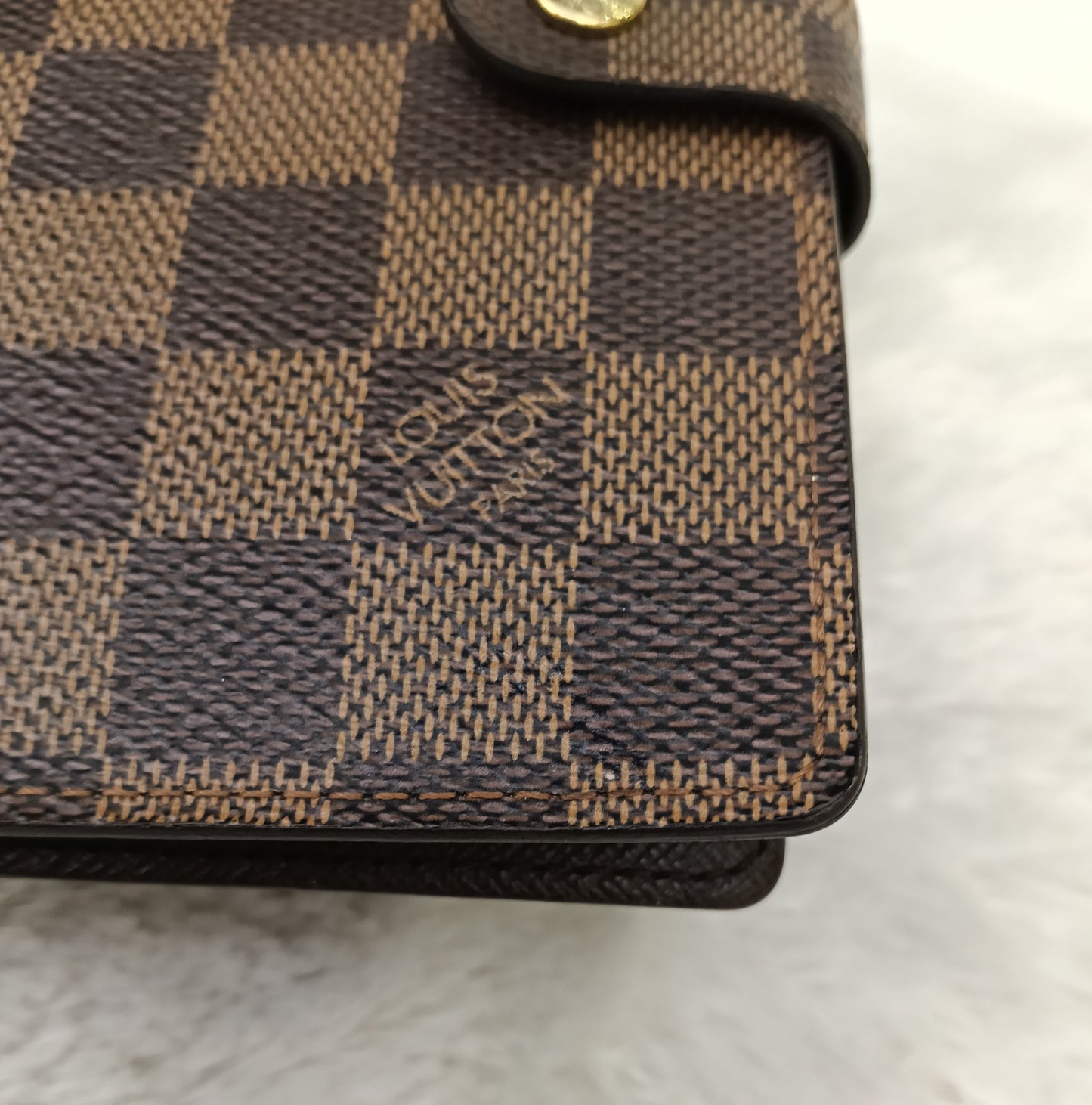 LV Agenda Cover Ring PM Damier